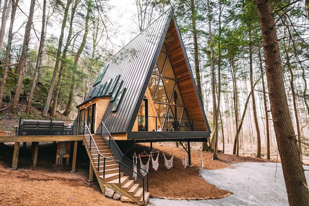 Dunlap Hollow A-Frame Rockbridge Extérieur photo